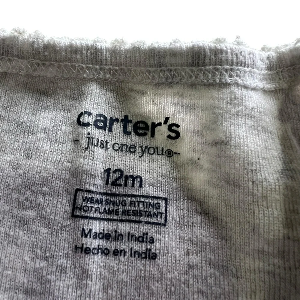Carters Hot Cocoa Cupcake Macaron Pajama Set Size 12 months